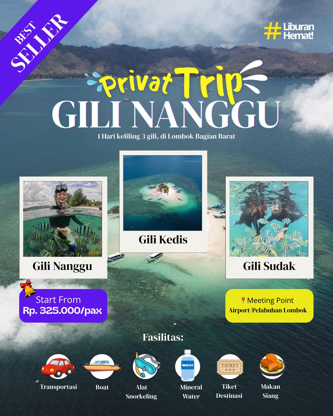 Private Trip Gili Nanggu 1 Hari